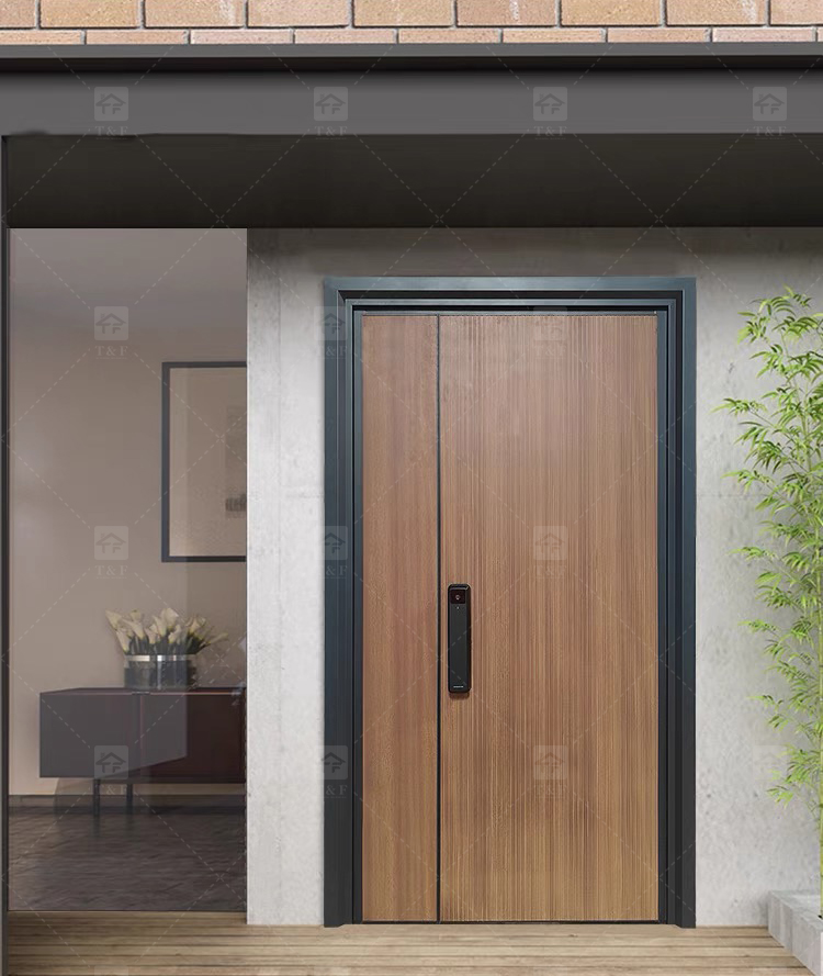 2025 High Quality New Cast Aluminum Doors Waterproof Modern Sound Insulation Anti-theft Measures for Home Entrance Armored