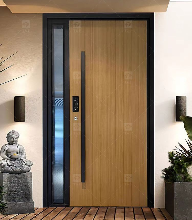 2025 High Quality New Cast Aluminum Doors Waterproof Modern Sound Insulation Anti-theft Measures for Home Entrance Armored