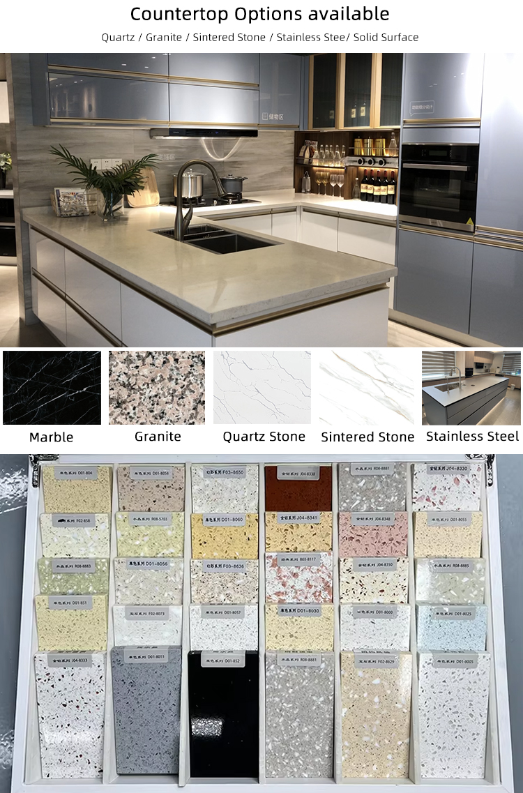 Modern Black Wood Kitchen Cupboards Designs Custom Complete Sets Home Furniture Kitchen Cabinets