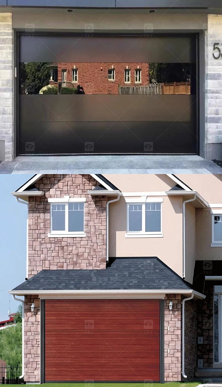 High Quality Modern Insulated Garage Door for Custom Villa & Residential Homes Customizable for Exterior Application