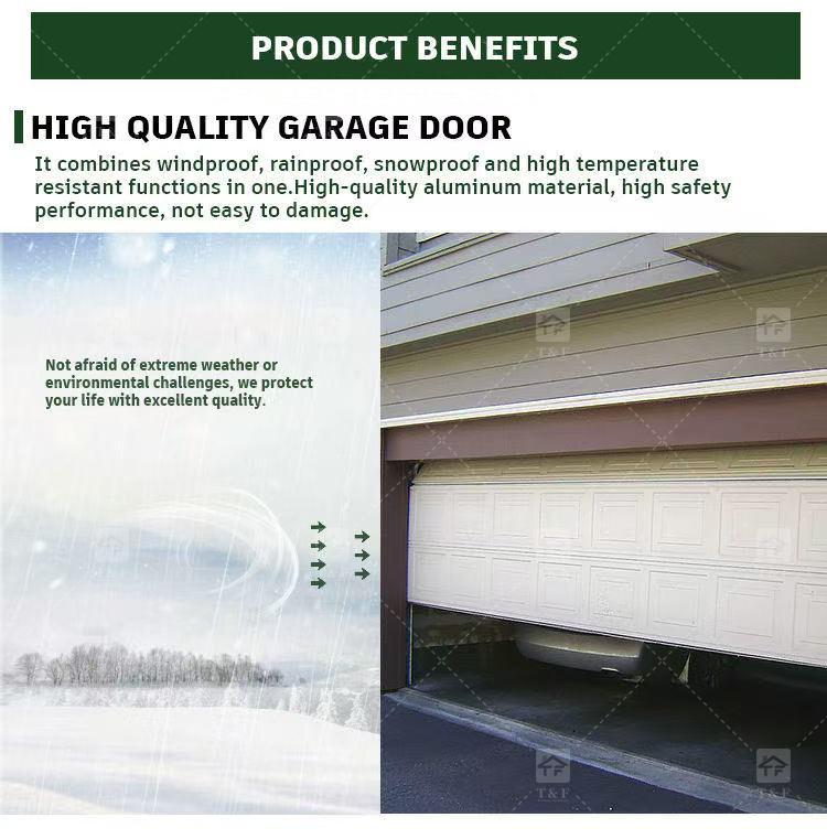 High Quality Modern Insulated Garage Door for Custom Villa & Residential Homes Customizable for Exterior Application