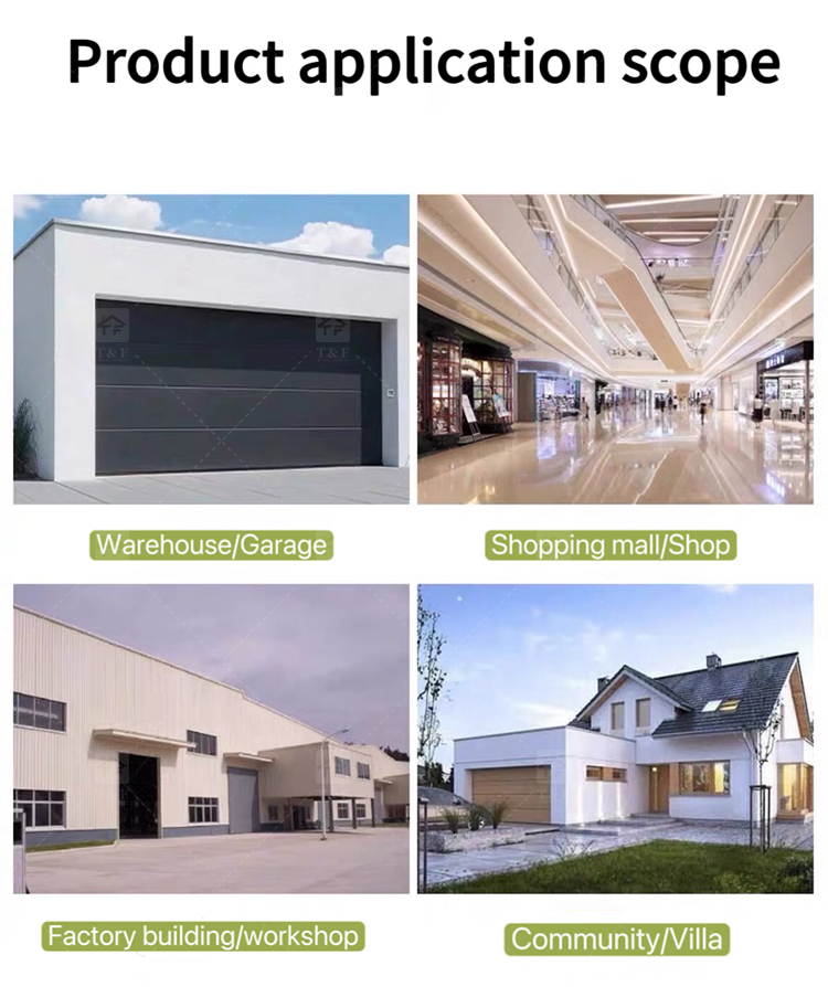 High Quality Modern Insulated Garage Door for Custom Villa & Residential Homes Customizable for Exterior Application