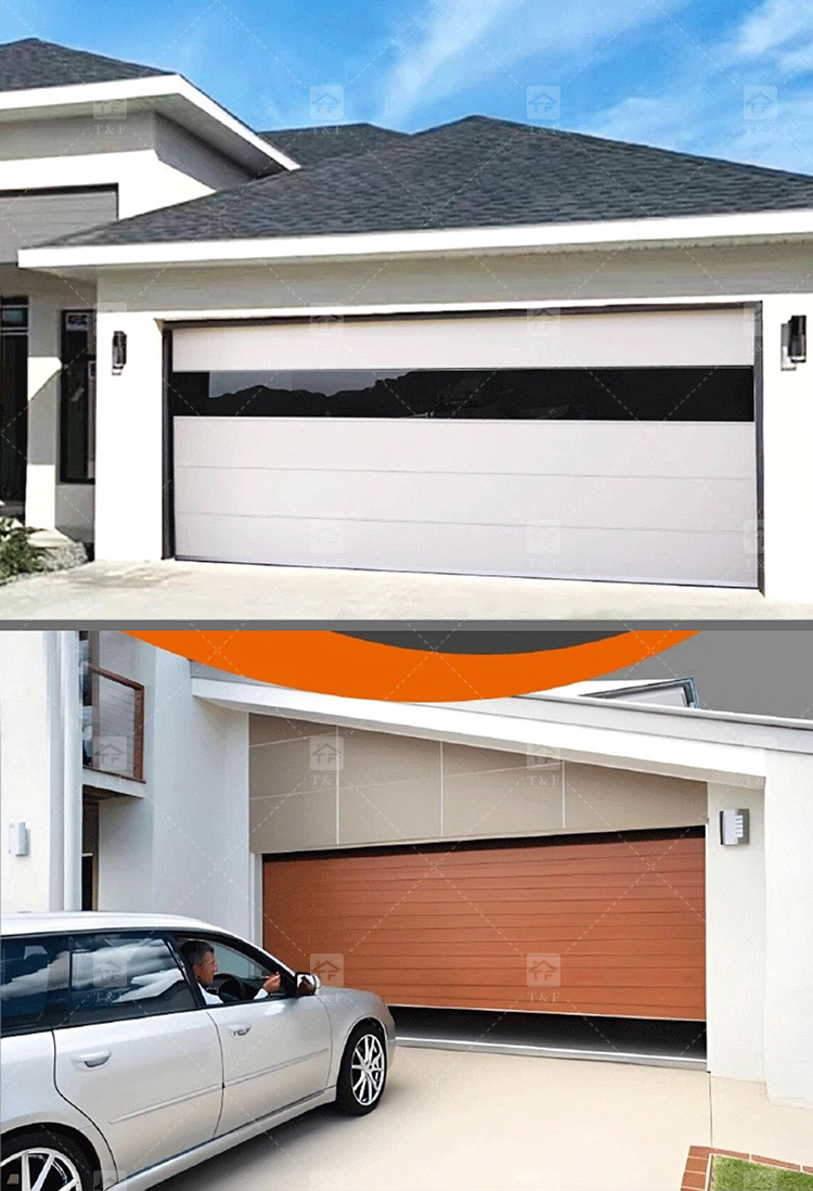 High Quality Modern Insulated Garage Door for Custom Villa & Residential Homes Customizable for Exterior Application