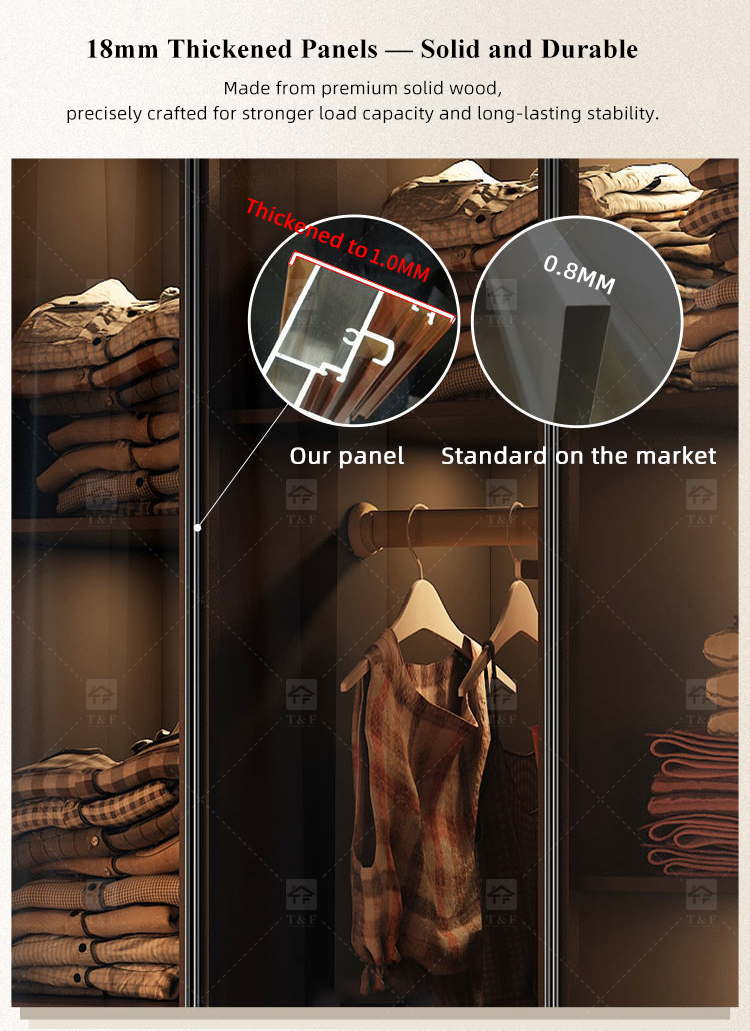 Luxury Modern Bedroom Wall Clothes Cupboard Furniture Walk in Wardrobe Cabinet Closet