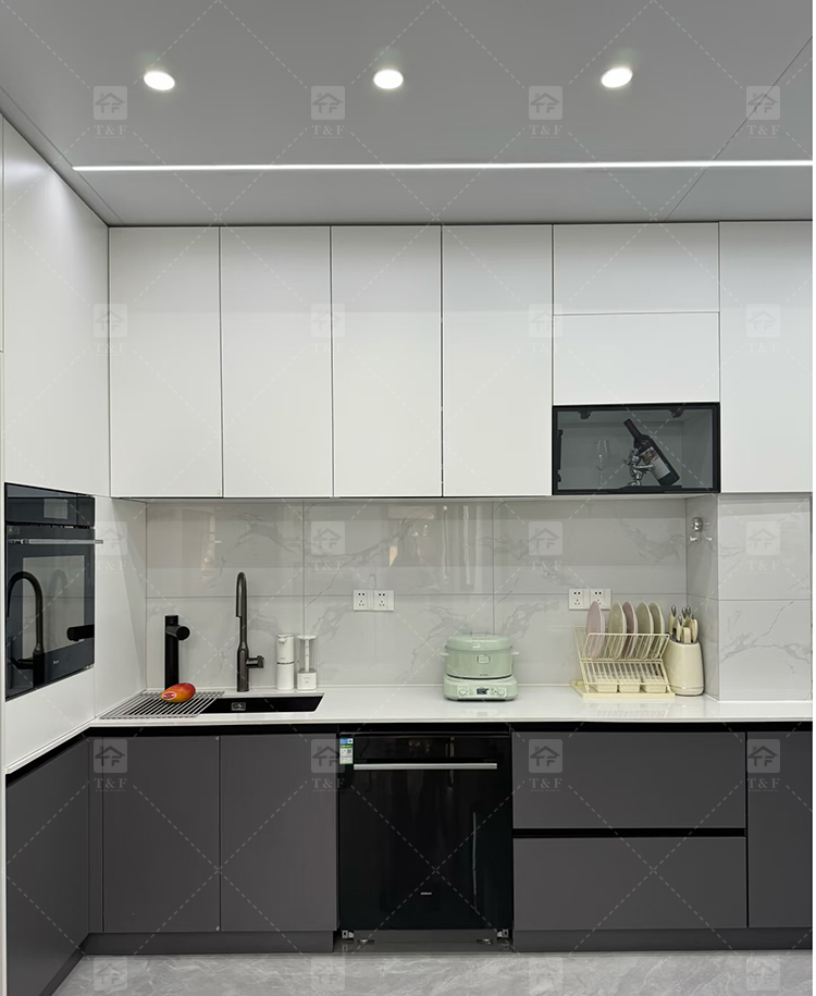 Hot New Modern Style Ready-to-Assemble Kitchen Cabinet Elegant Wardrobe for Kitchen Storage