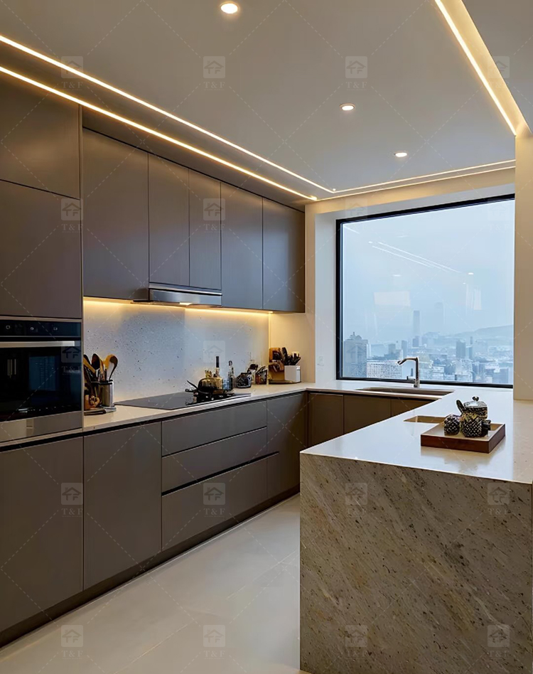 Hot New Modern Style Ready-to-Assemble Kitchen Cabinet Elegant Wardrobe for Kitchen Storage