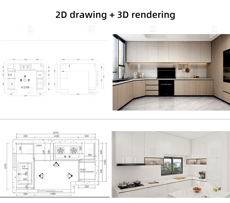 Hot New Modern Style Ready-to-Assemble Kitchen Cabinet Elegant Wardrobe for Kitchen Storage