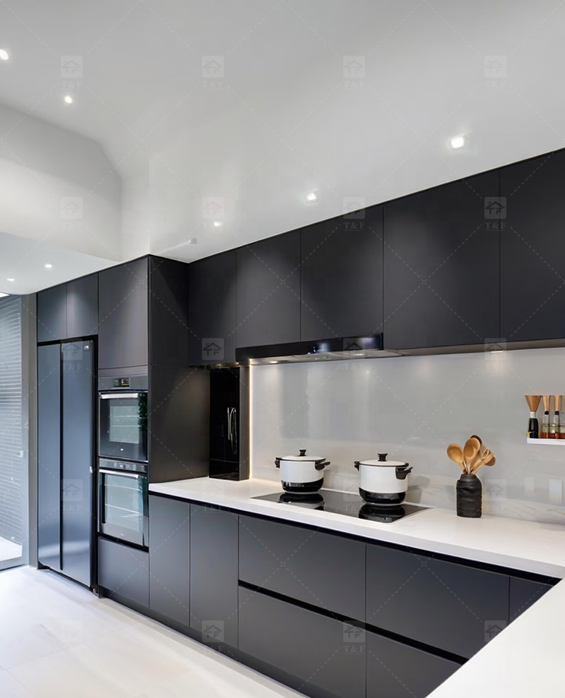 Modern Complete White Kitchen Cabinets in Ltaly Style Aluminum Design with Cupboards for Kitchen Design