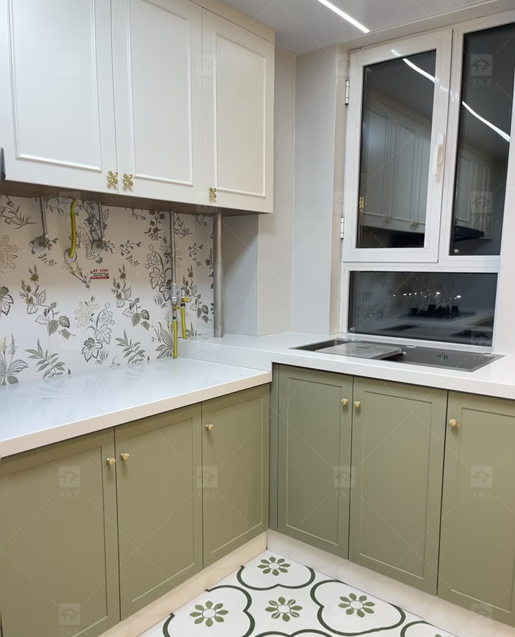 Modern Complete White Kitchen Cabinets in Ltaly Style Aluminum Design with Cupboards for Kitchen Design