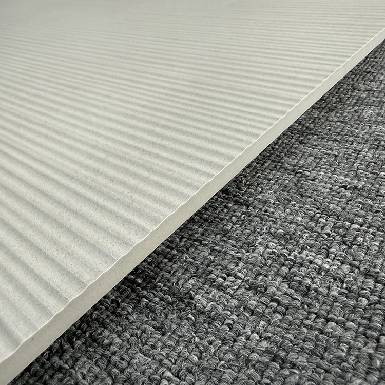 Premium 60x120 Limestone Textured Grooved Flat Matte Surface Porcelain Wall Tiles for Bathroom and Toilet