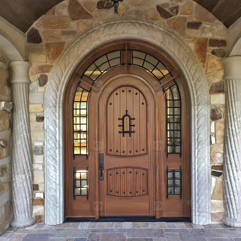 Modern Style High Quality Steel Door Cast Aluminum and Wrought Iron with Waterproof Finished Surface for Villa Application