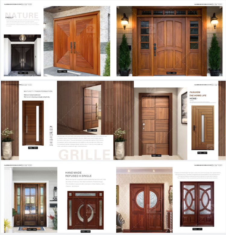 Modern Style High Quality Steel Door Cast Aluminum and Wrought Iron with Waterproof Finished Surface for Villa Application