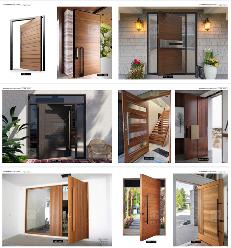 New Design Luxury Double Front Entry Door Home Wrought Iron Double Door for House Villa Door