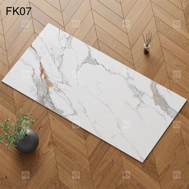 60x120 Calacatta Gold White Marble Look Matte Porcelain Tiles for Floor Matt Carreau De Maison
