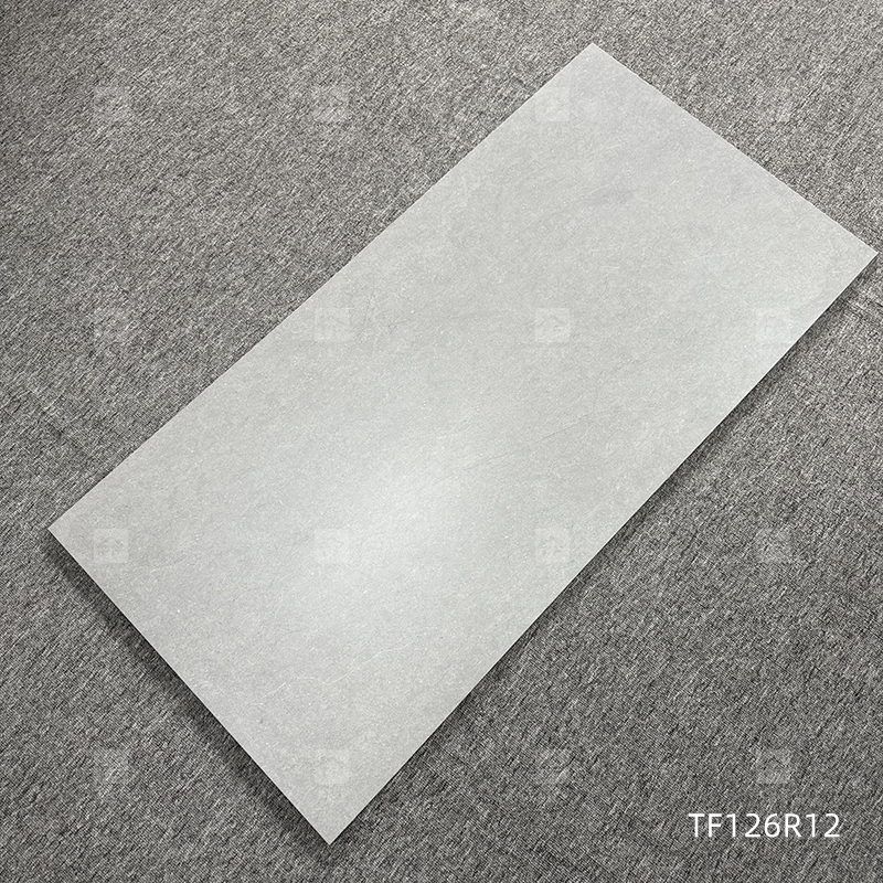 600x1200mm Semi Polished Matte Lappato Gray Porcelain Floor Tiles for Living Room Bathroom Interior