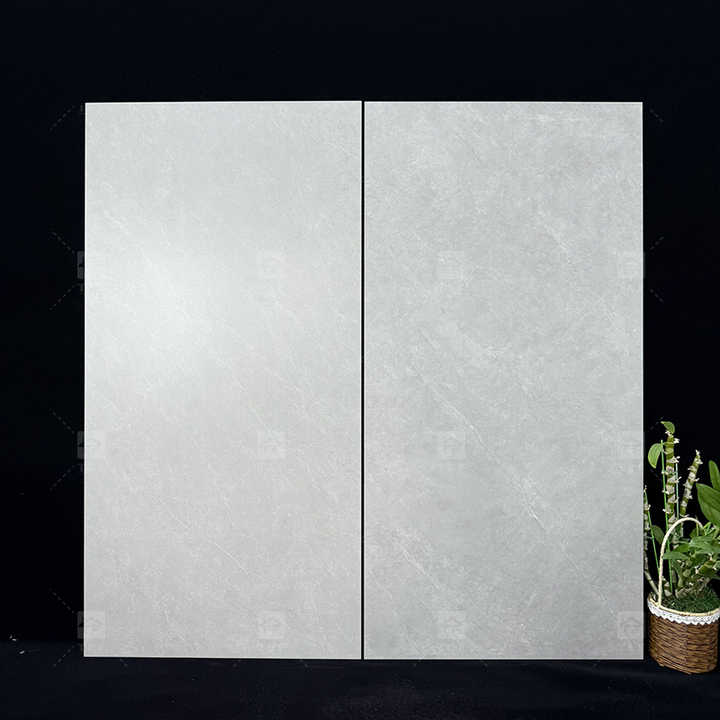600x1200mm Semi Polished Matte Lappato Gray Porcelain Floor Tiles for Living Room Bathroom Interior