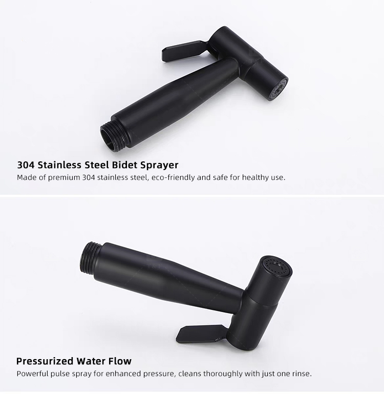 Portable Brass Bidet Spray Toilet Handheld Shattaf Set Hot and Cold Mixer Concealed Wall Mounted Bidet Spray