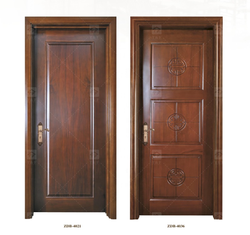 Wholesale Modern Style Solid Wood Door for Apartments Waterproof Interior Feature with Unique Style for Living Room Bedroom