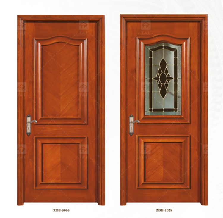 Wholesale Modern Style Solid Wood Door for Apartments Waterproof Interior Feature with Unique Style for Living Room Bedroom