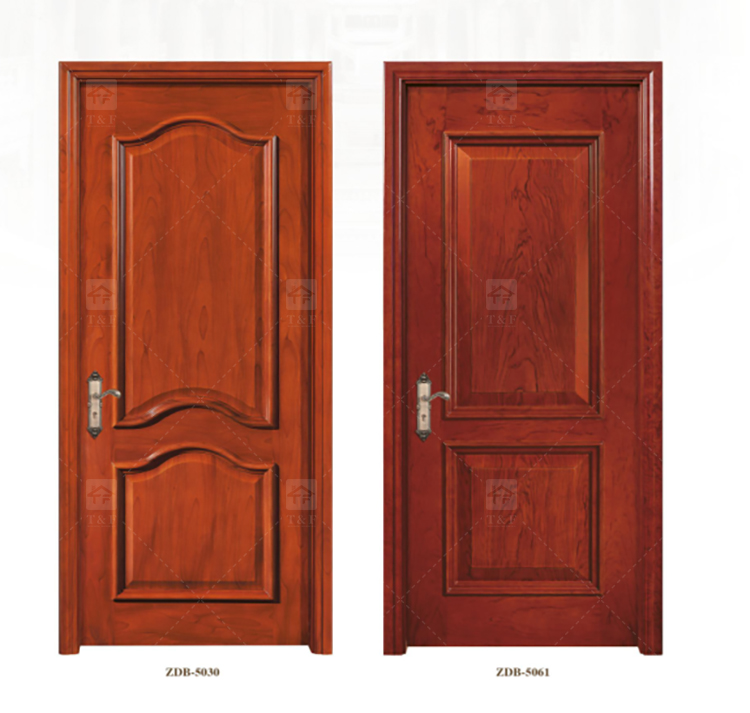 Wholesale Modern Style Solid Wood Door for Apartments Waterproof Interior Feature with Unique Style for Living Room Bedroom