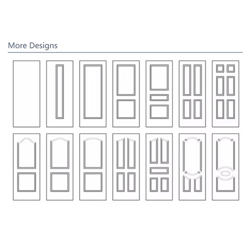 High Quality White Solid Wood Door American Style New Design for Villa House and Projects Interior Use Finished Surface