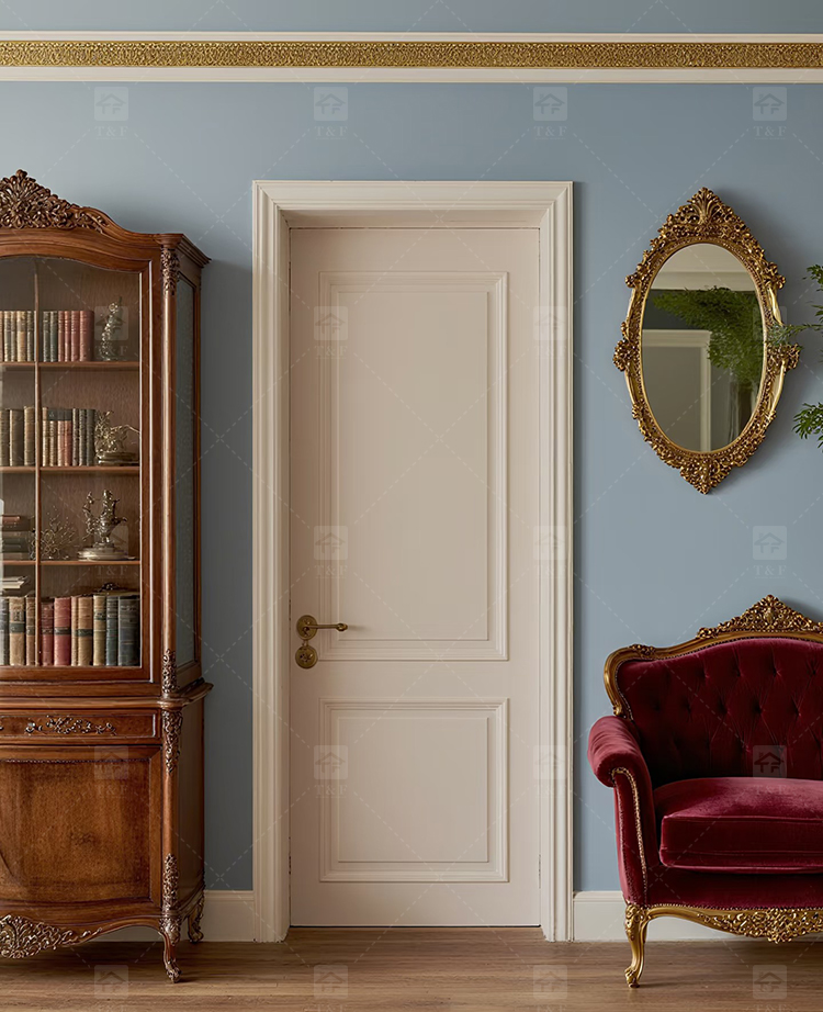 Modern Waterproof Solid Wood Interior Doors New Design with Accessories on Sale for Hotel and Bedroom Application