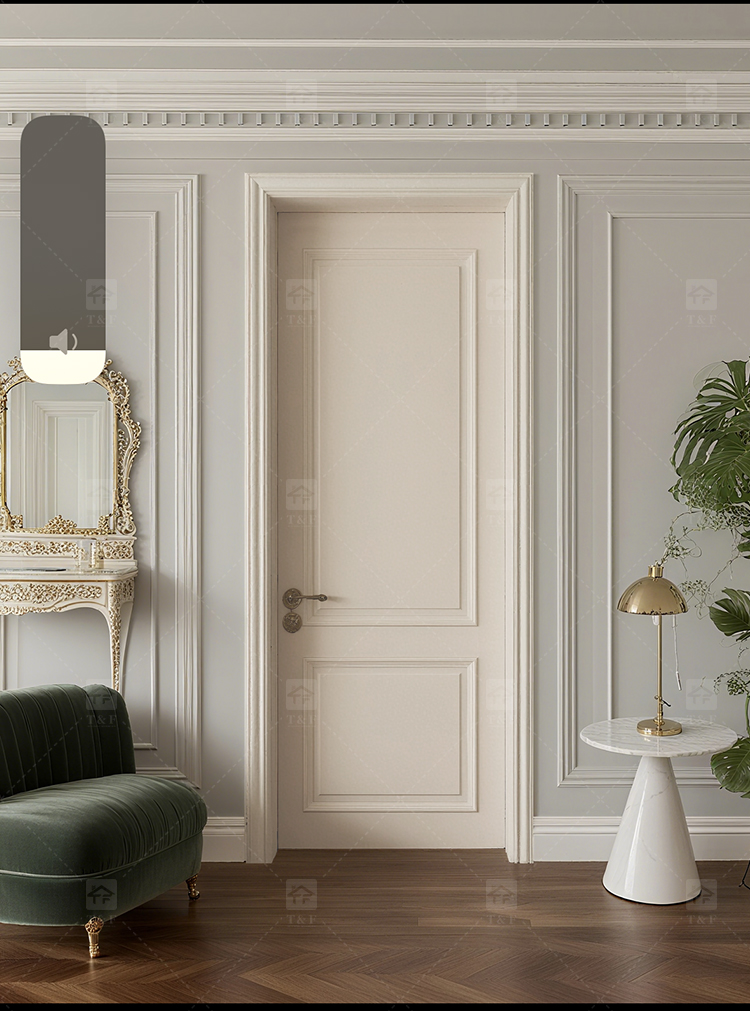 Modern Waterproof Solid Wood Interior Doors New Design with Accessories on Sale for Hotel and Bedroom Application