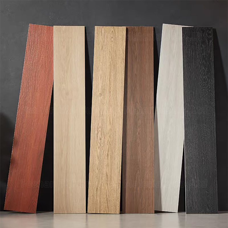 20x120cm Porcelain Wood Look Anti-slip Matte Glazed Full Body Rectified Wooden Floor Tiles for Living Room