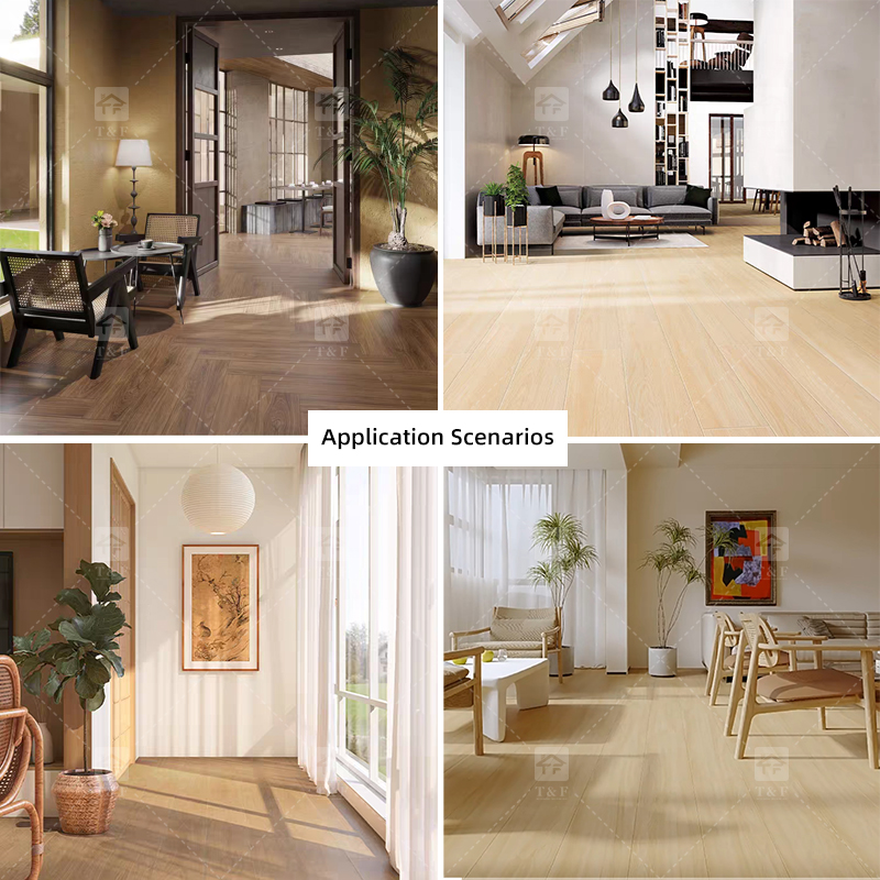 20x120cm Porcelain Wood Look Anti-slip Matte Glazed Full Body Rectified Wooden Floor Tiles for Living Room