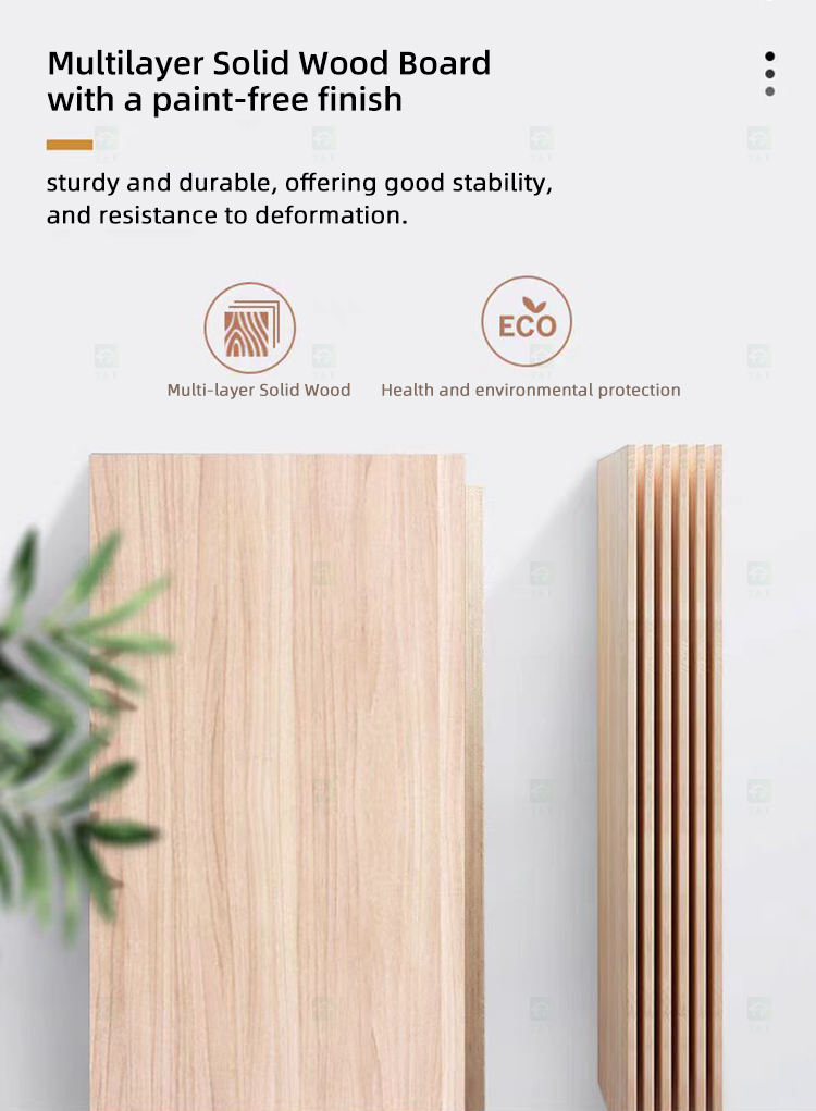 Modern Wall Mounted Wood Bathroom Vanity Cabinet with Smart LED Mirror and Floor Standing Pedestal Basin