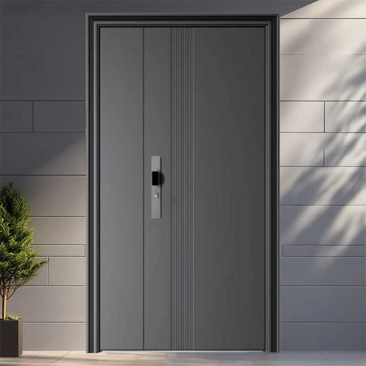 Factory Exterior Metal Entrance Front Entry Steel Home Security External Doors for Houses Room