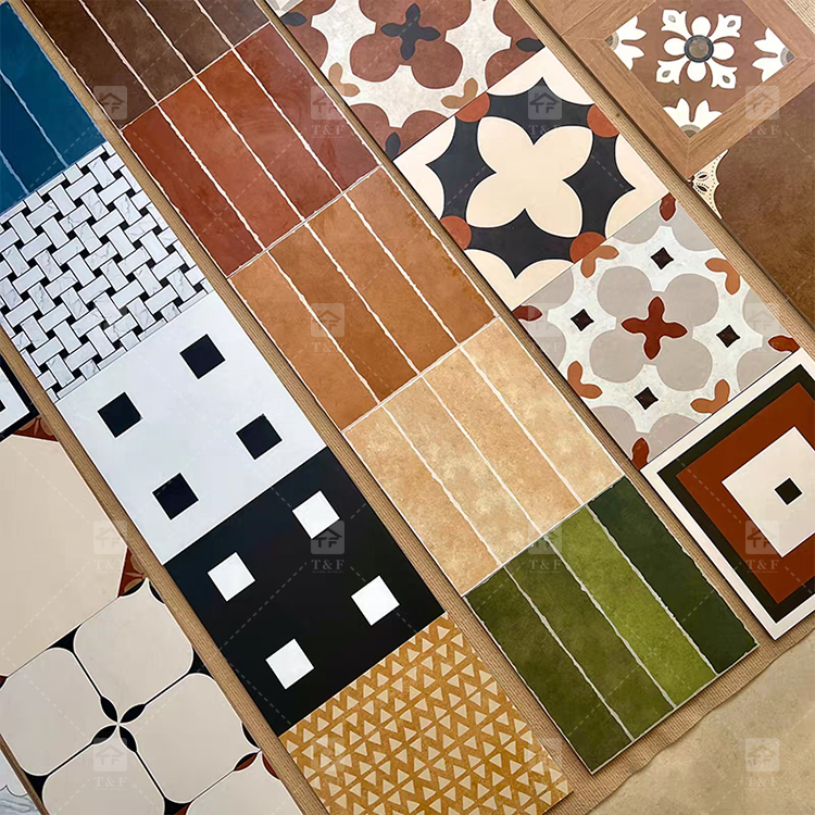 200x200 Decorative Pattern Full Porcelain Tiles for Bathroom and Toilet 20x20 Shower Tile and Living Room Floor Wall