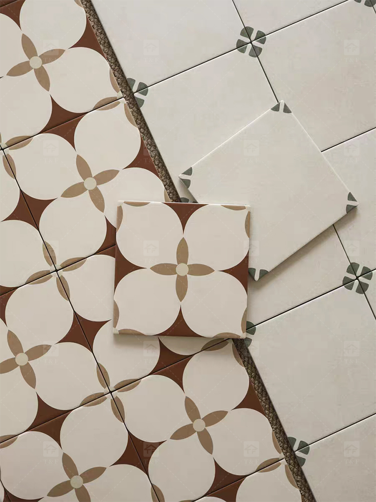 200x200 Decorative Pattern Full Porcelain Tiles for Bathroom and Toilet 20x20 Shower Tile and Living Room Floor Wall