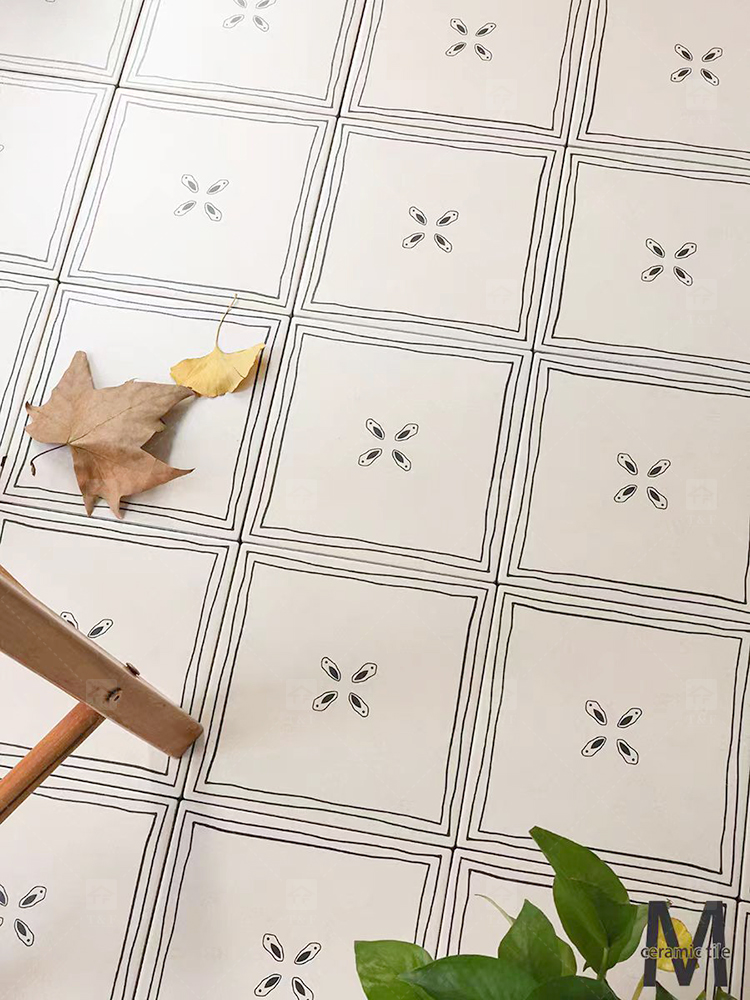 200x200 Decorative Pattern Full Porcelain Tiles for Bathroom and Toilet 20x20 Shower Tile and Living Room Floor Wall