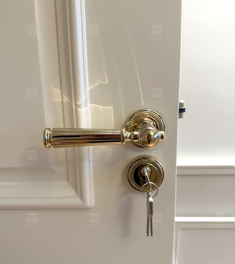 Modern Nordic Minimalist Villa School Interior Door Lock Zinc Alloy Silent Lever Lock Multi-color Easy Installation Home Door