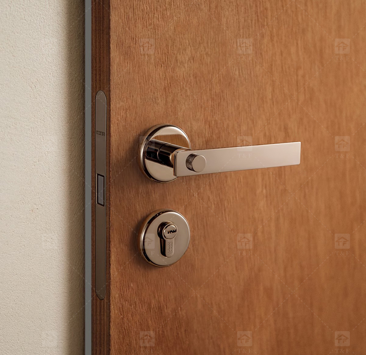 Modern Nordic Minimalist Villa School Interior Door Lock Zinc Alloy Silent Lever Lock Multi-color Easy Installation Home Door