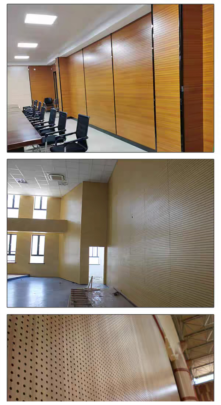 Custom Micro Perforated Wood Veneer Acoustic Panel Fireproof MDF Sound Absorbing Wall Decor Panel