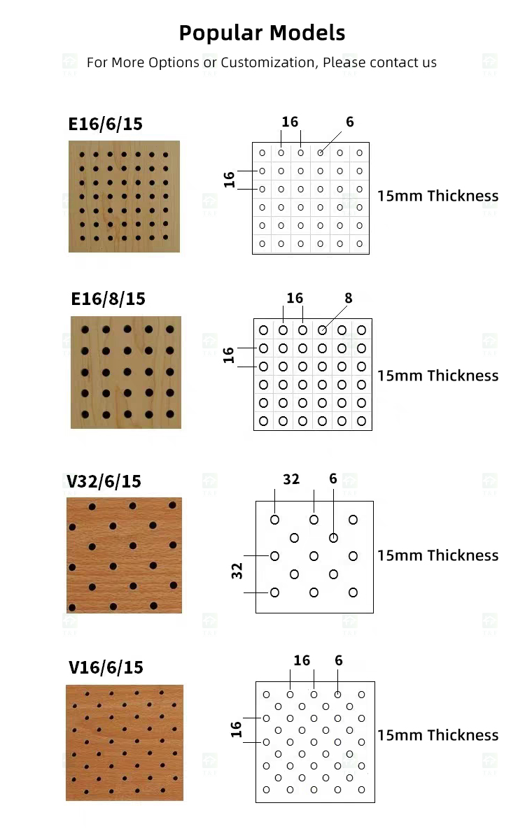 Custom Micro Perforated Wood Veneer Acoustic Panel Fireproof MDF Sound Absorbing Wall Decor Panel