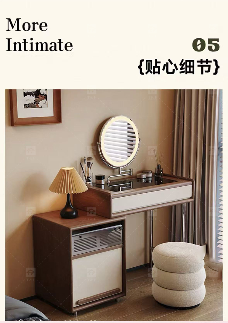 Modern Space-Saving Wood Furniture for Small Bedrooms Bathrooms & Living Rooms Compact Functional Standing Mirror Design