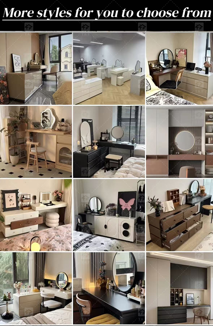 Modern Space-Saving Wood Furniture for Small Bedrooms Bathrooms & Living Rooms Compact Functional Standing Mirror Design