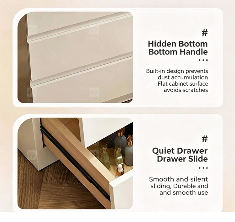 Factory Modern White 13 Drawers Dressing Table and Makeup Vanity Table with Led Light Bulb Mirror Stand Vanity Con Luz Led
