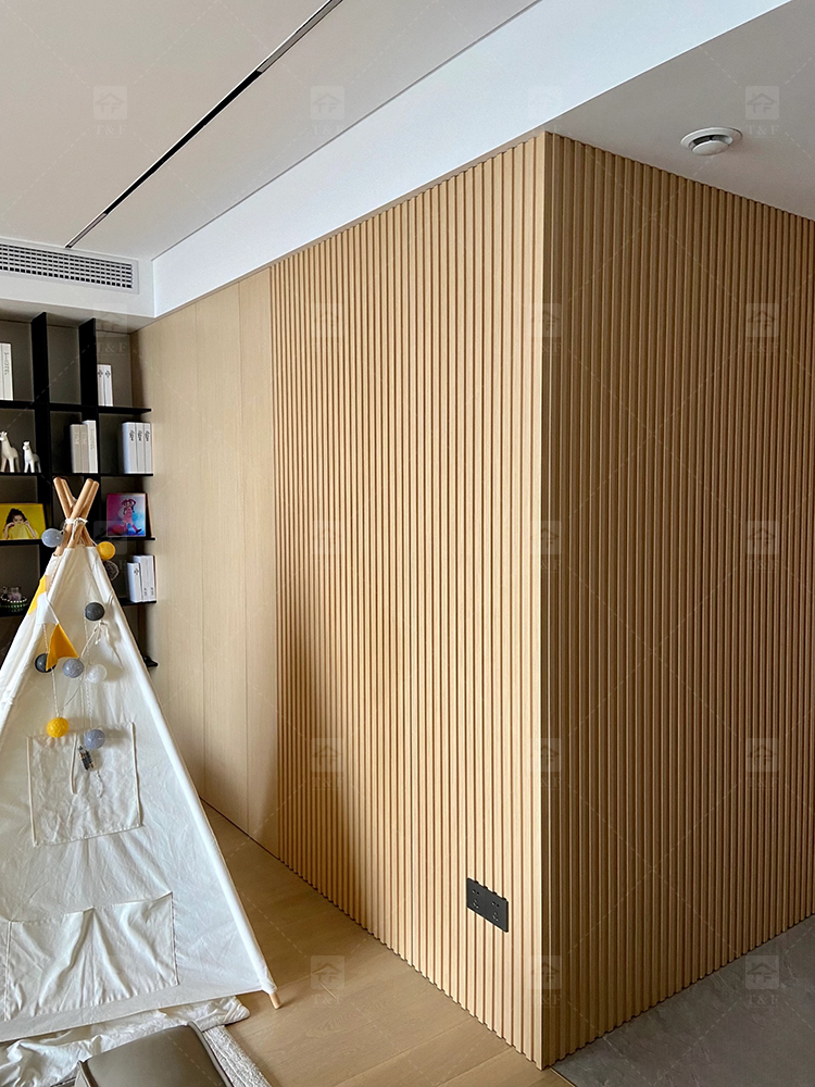 Noise Reduction Wooden Acoustic Slat Panel MDF Soundproof Wall Board for Living Room Bedroom Hotel Drum Room Piano Room Room