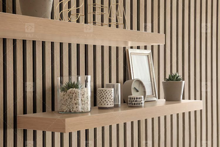 Noise Reduction Wooden Acoustic Slat Panel MDF Soundproof Wall Board for Living Room Bedroom Hotel Drum Room Piano Room Room