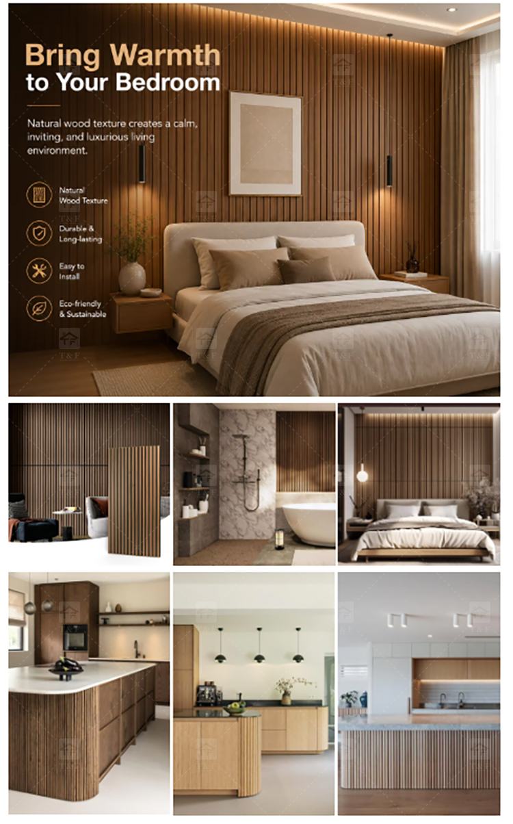 Noise Reduction Wooden Acoustic Slat Panel MDF Soundproof Wall Board for Living Room Bedroom Hotel Drum Room Piano Room Room