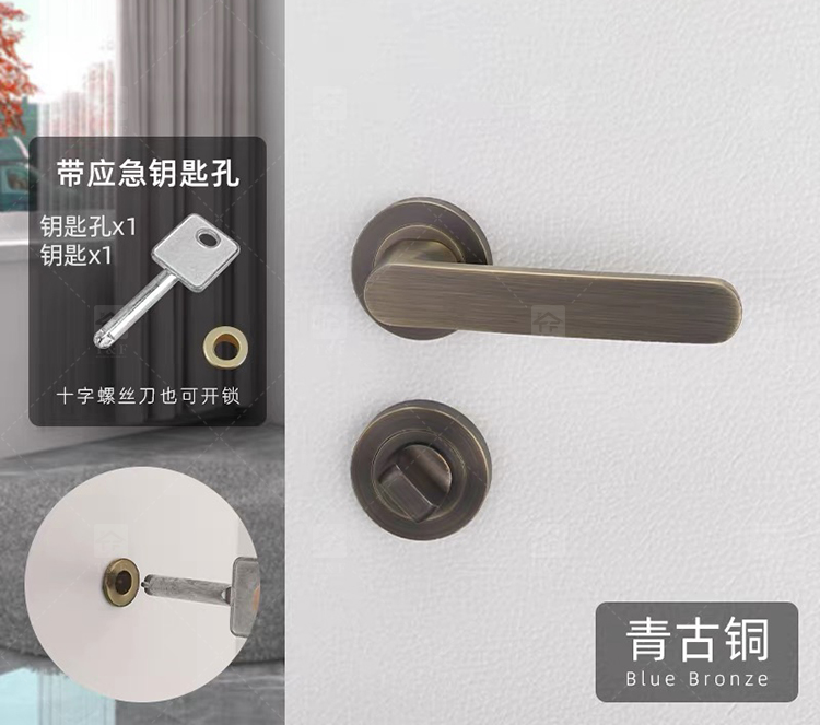 New Arrival Modern Matt Black 304 Stainless Steel Door Lever Handle for Bedroom Villa & Hotel Use with Comfortable Grip