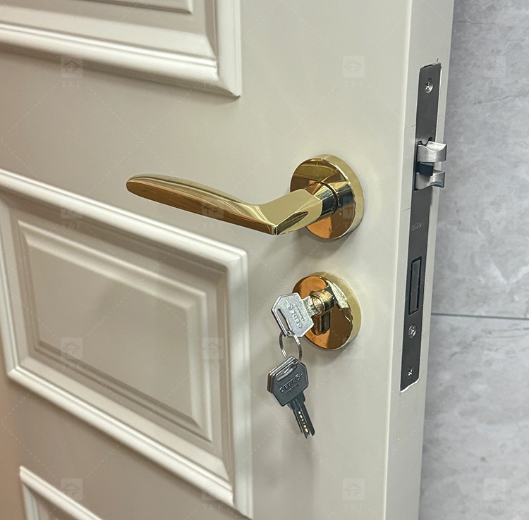 New Arrival Modern Matt Black 304 Stainless Steel Door Lever Handle for Bedroom Villa & Hotel Use with Comfortable Grip