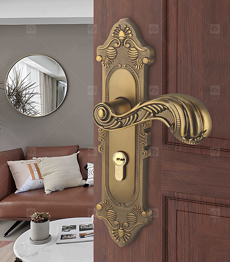 Factory High Performance Cost Ratio Modern Interior Door Handles Lock with Customization for Villa Hotel & Apartment Use