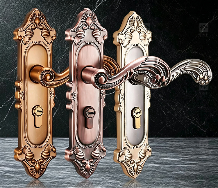 Factory High Performance Cost Ratio Modern Interior Door Handles Lock with Customization for Villa Hotel & Apartment Use