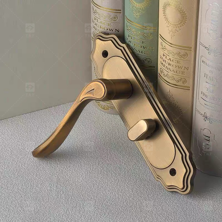Wholesale Modern Zinc Alloy Wooden Silent Mechanical Door Locks for Villa Apartment Hotel Bedroom Study