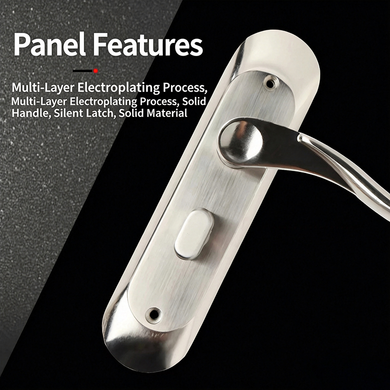 Modern Rustproof SUS304 Stainless Steel Hotel Interior Door Lock Set Silent Mechanism Wooden Lever Lock Multiple Available